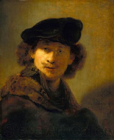 Rembrandt Peale Self-Portrait with Velvet Beret Spain oil painting art